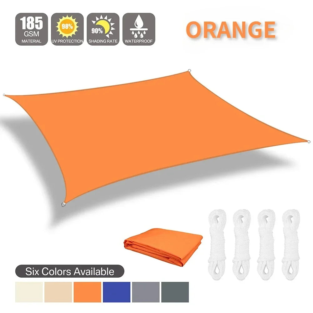 Waterproof Shade Sail Canopy For Outdoor Patio Garden Sun Shade