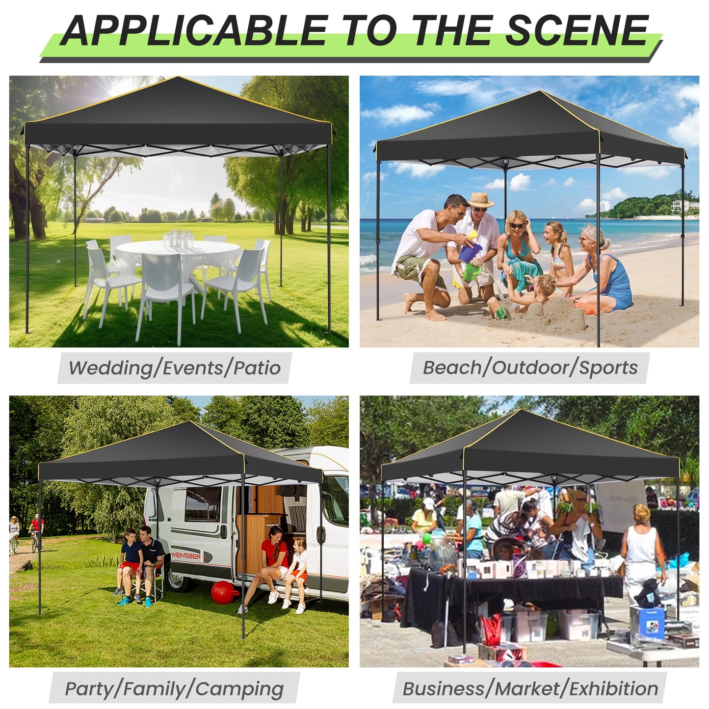 Cobizi Ez Pop Up Gazebo Canopy With Mesh Windows Portable