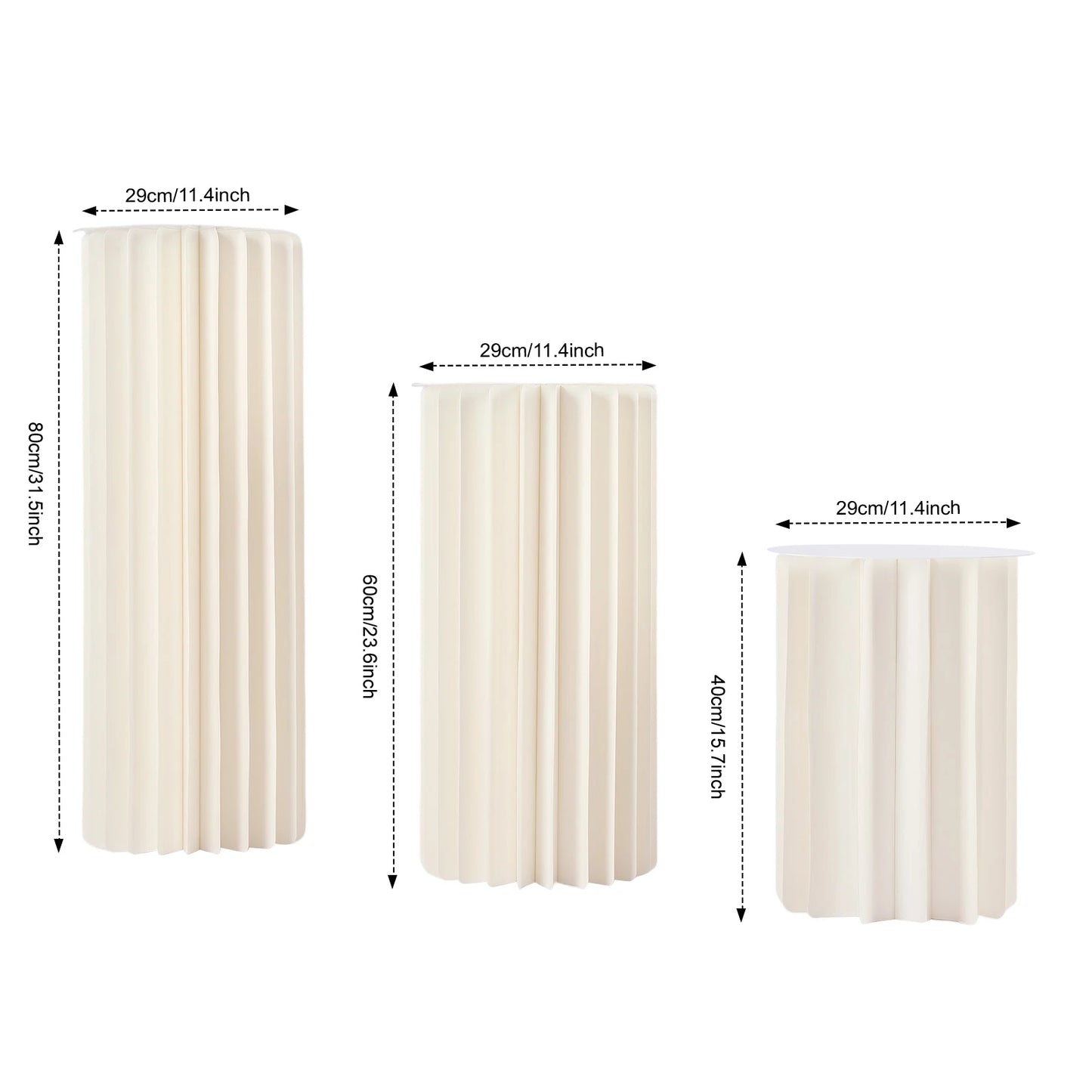 Foldable Cardboard Flower Stands For Wedding Centerpieces And Decor