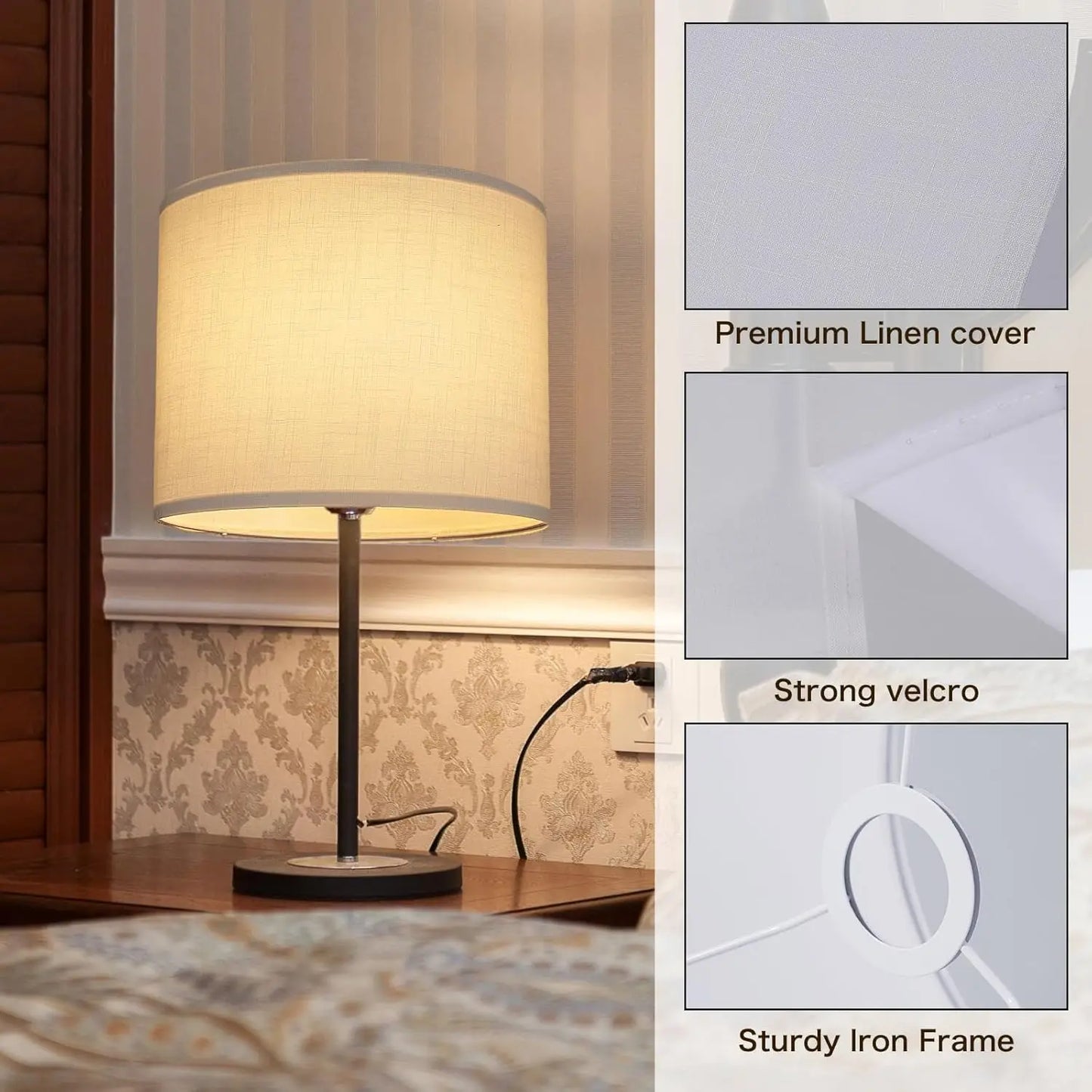 Drum Lampshade Replacement Universal Fit Spider Fitter