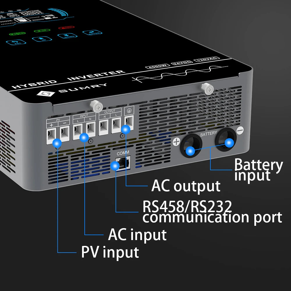 SUMRY 4KW Off Grid Solar Inverter 24V MPPT Sine Wave
