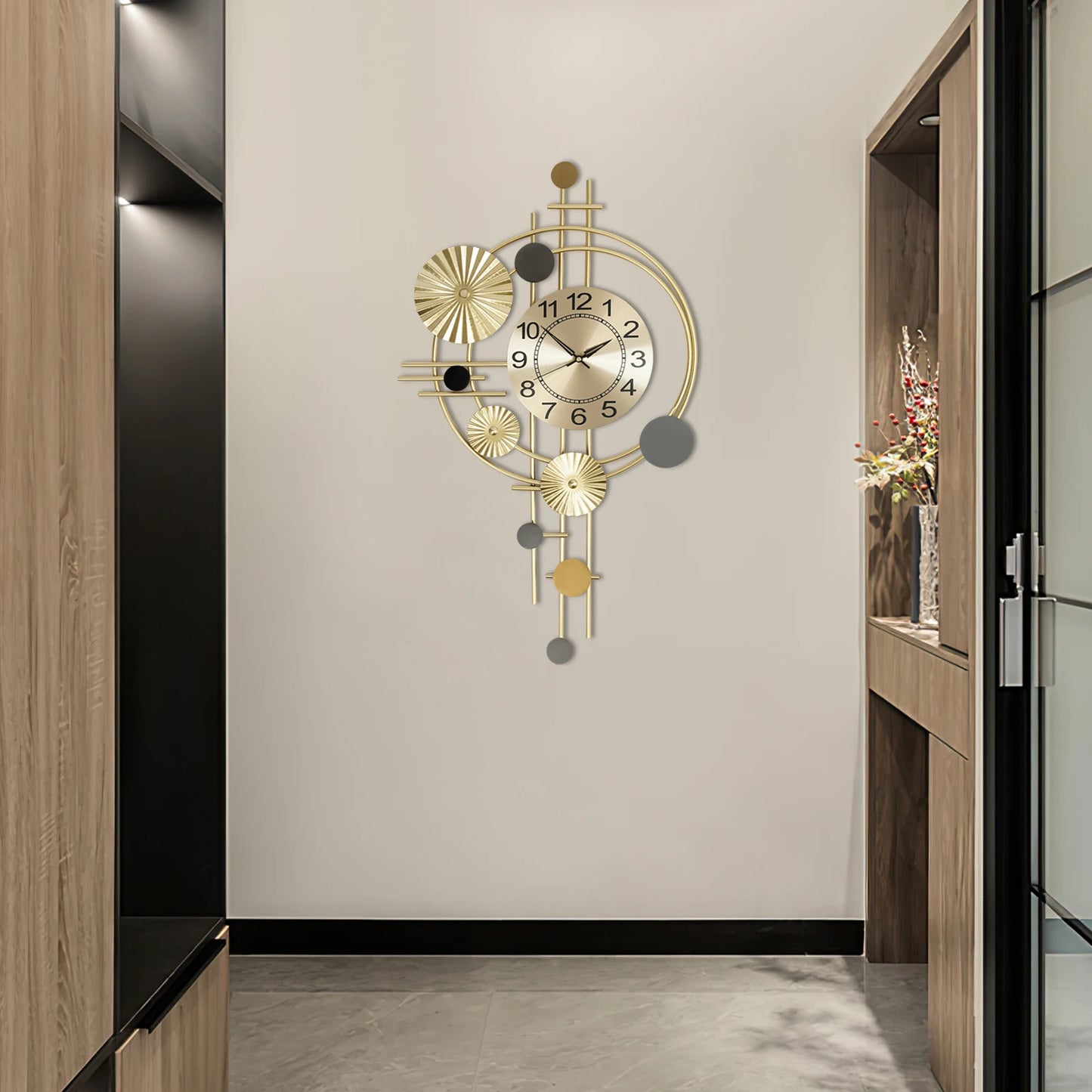 Decorative Wall Clock Silent Non Ticking For Living Room Office