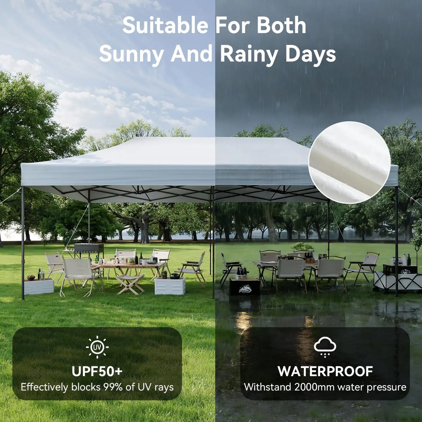 Pop Up Canopy Shelter Easy Up Outdoor Tent Roller Bag