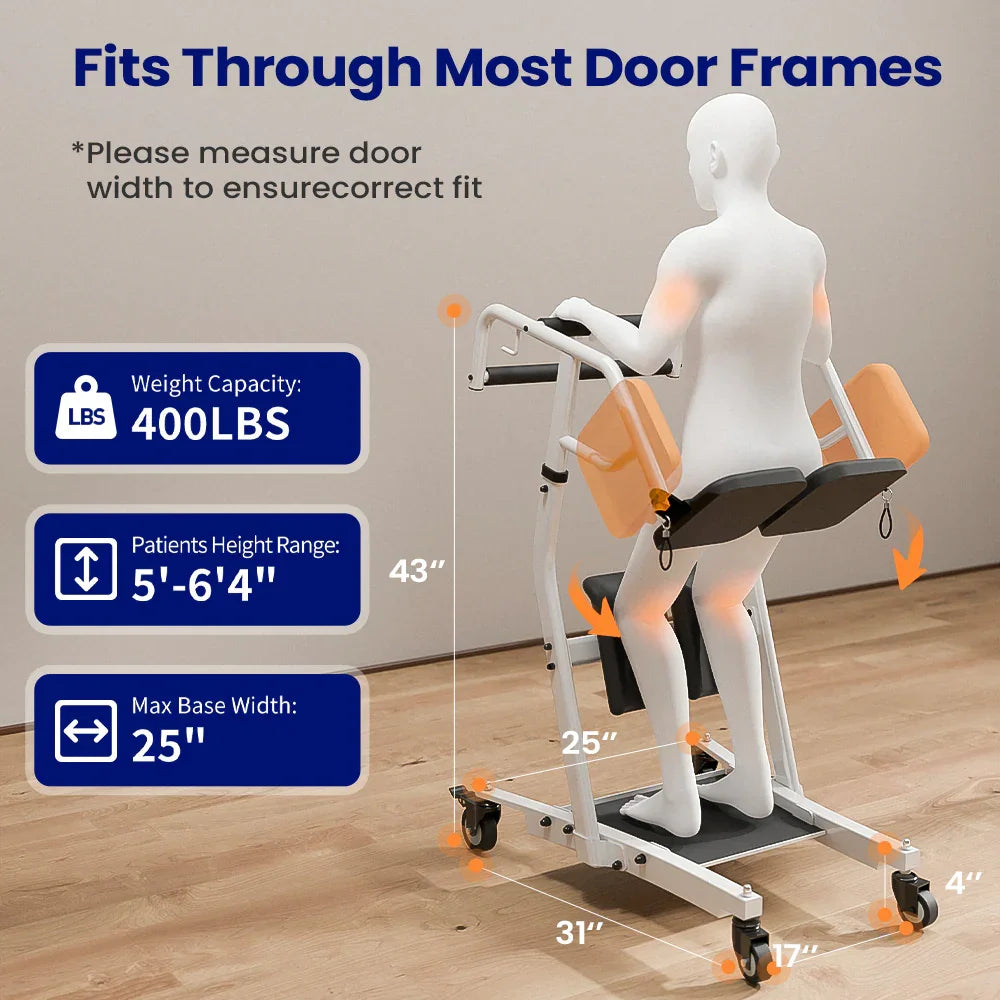 Sit To Stand Lift Stand Assist For Elderly Patients Transport
