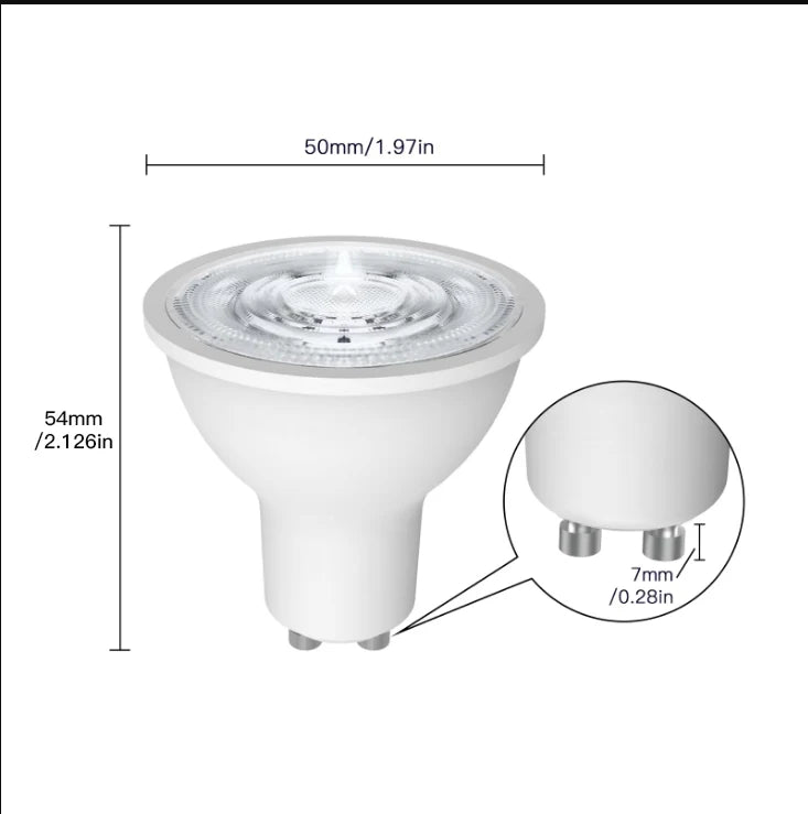 MOES Tuya ZigBee GU10 Smart LED Bulbs RGB CW Dimmable
