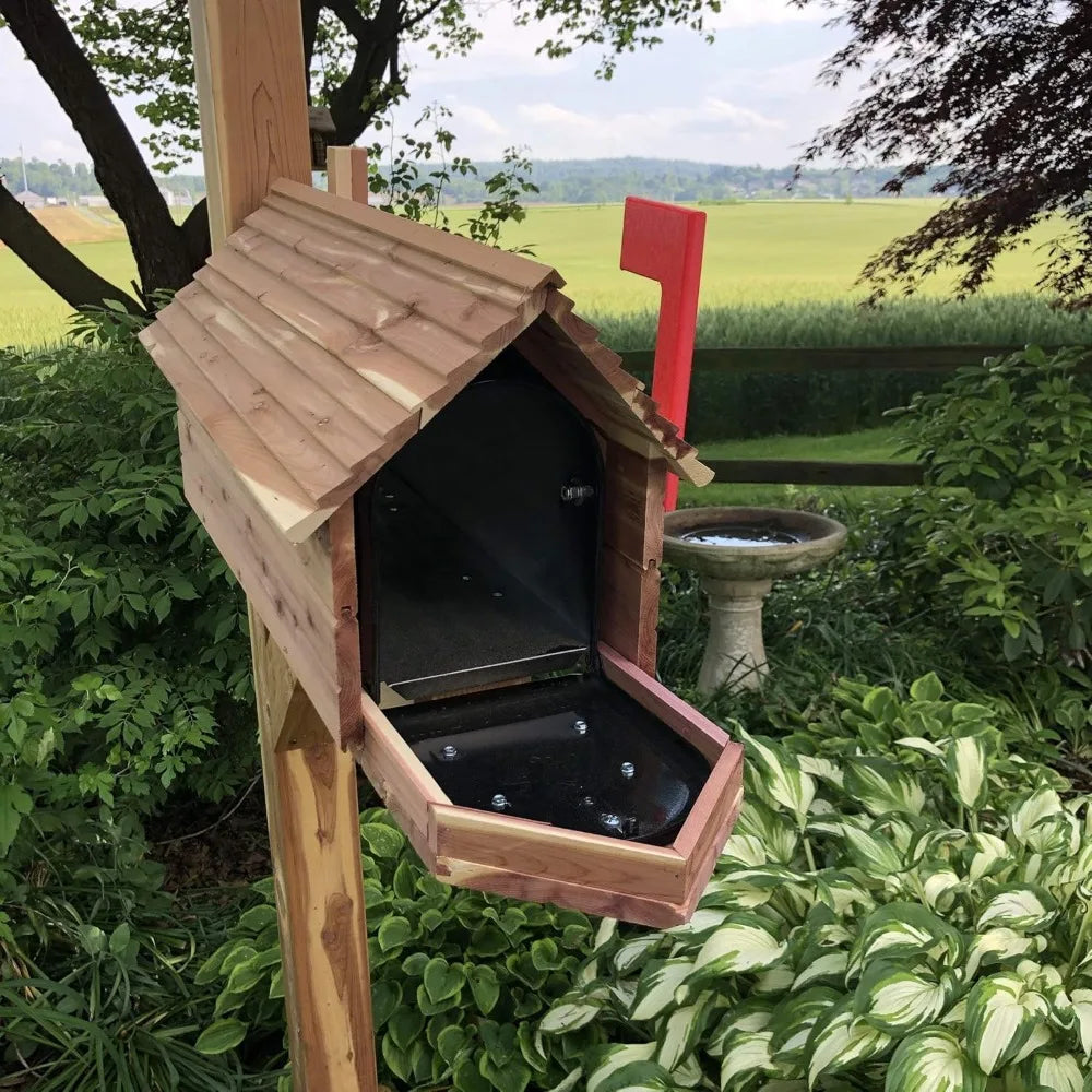 Aromatic Red Cedar Mailbox With Metal Insert, Handmade In USA