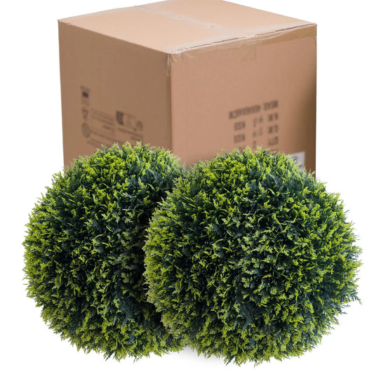 Studyset Artificial Topiary Balls Outdoor Set Of 2 For Home