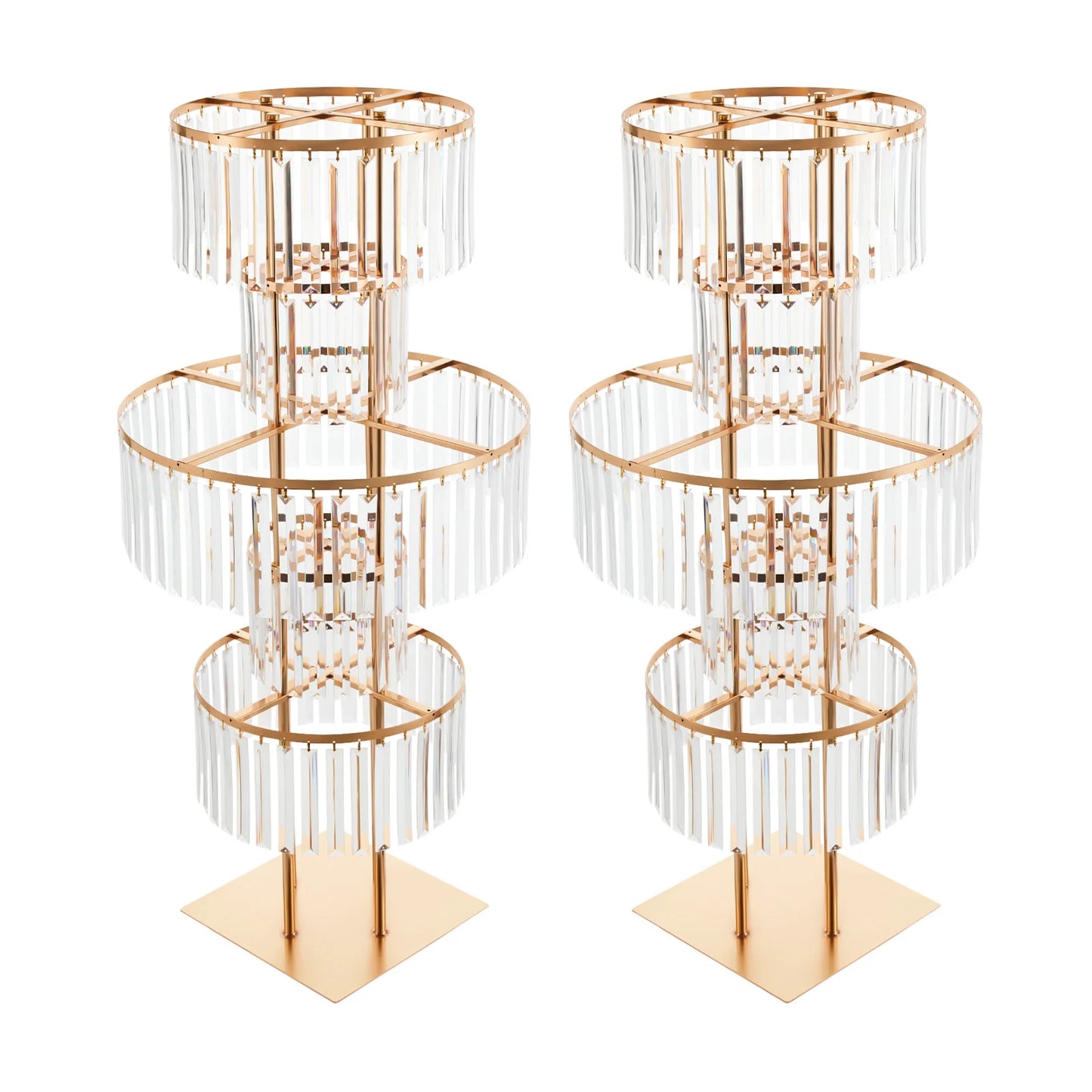 Five Tier Acrylic Wedding Flower Stand