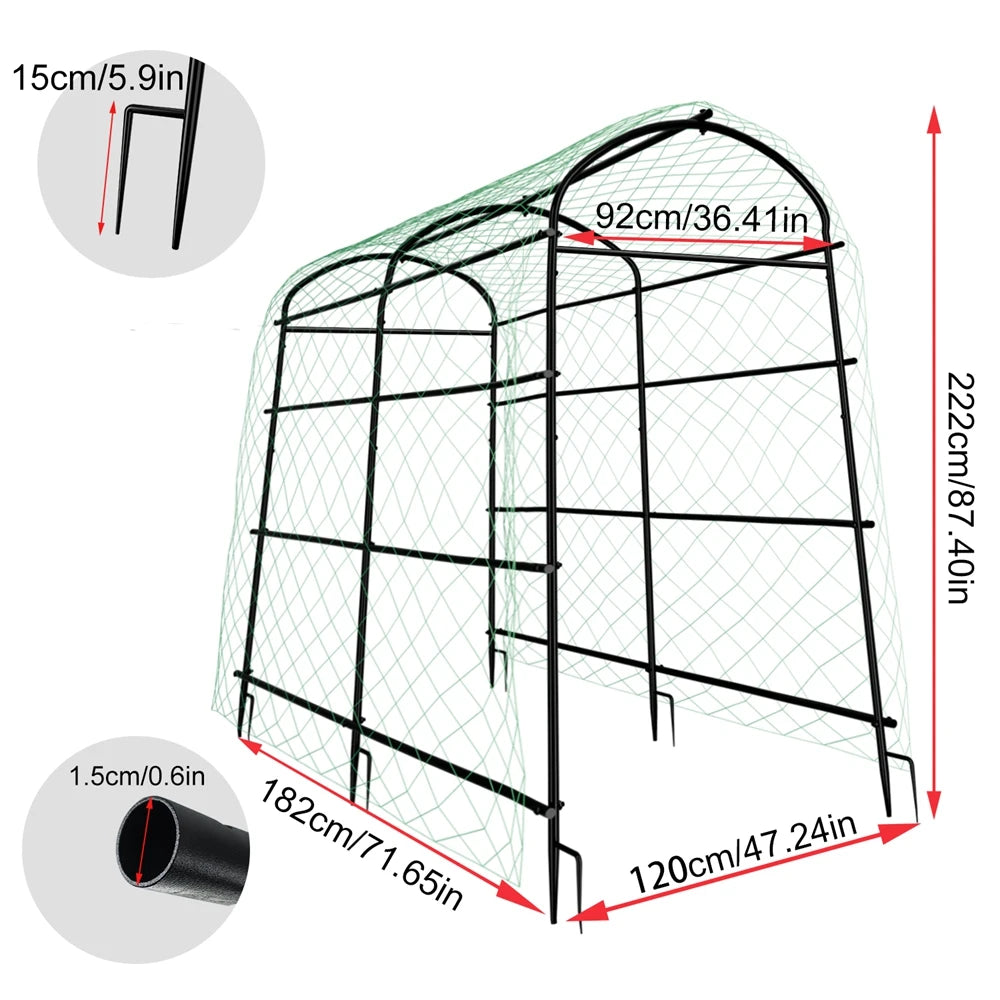 Wisfor U-Shaped Metal Garden Plant Trellis For Climbing Plants