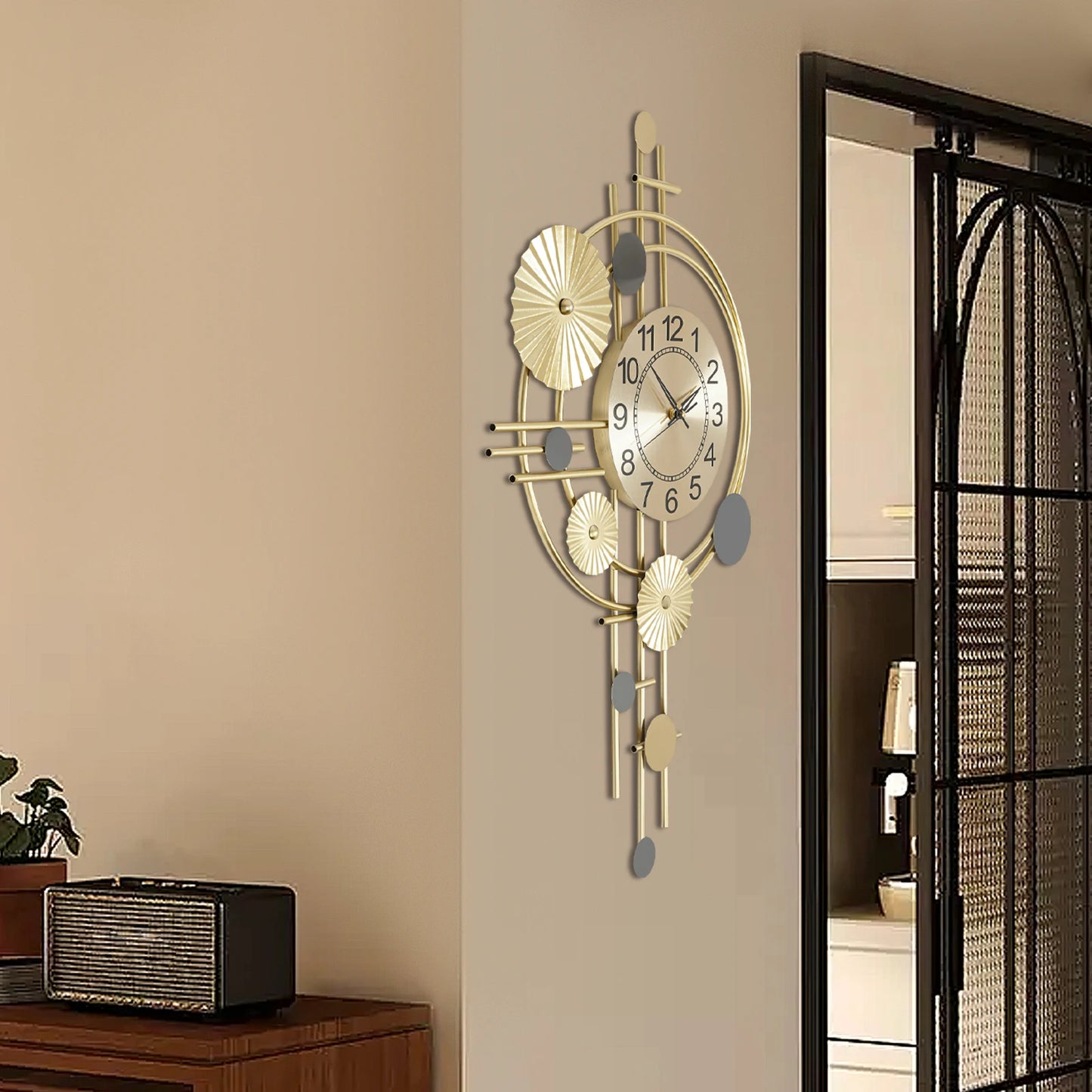 Decorative Wall Clock Silent Non Ticking For Living Room Office