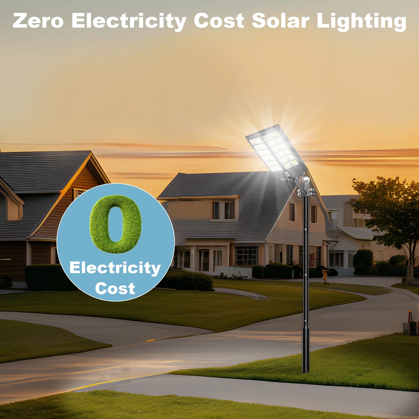 6000W Solar Street Lights With Motion Sensor Waterproof Outdoor