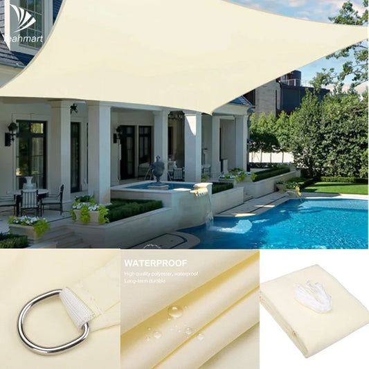 Waterproof Shade Sail Canopy For Outdoor Patio Garden Sun Shade