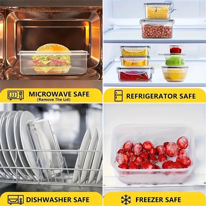 BPA Free Food Storage Set With Airtight Containers And Lids