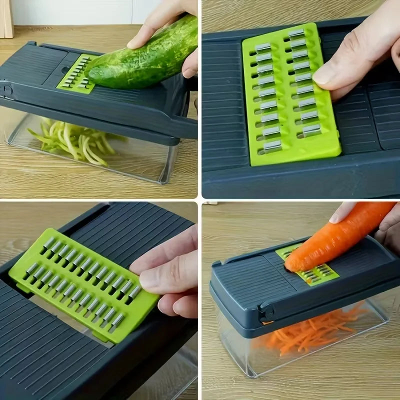 Multifunctional Vegetable Chopper 14 In 1 Onion Chopper Kitchen Grater