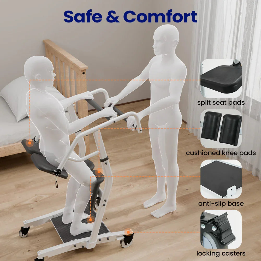 Sit To Stand Lift Stand Assist For Elderly Patients Transport
