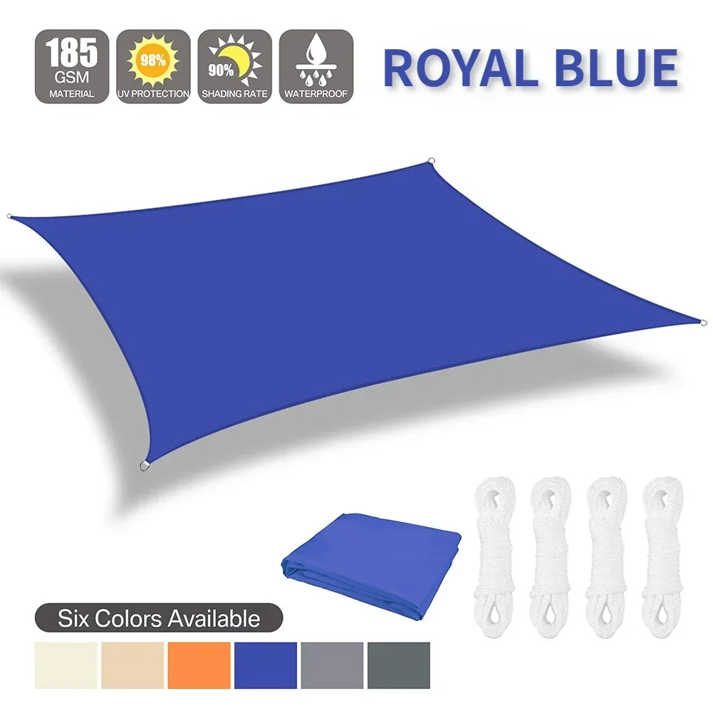 Waterproof Shade Sail Canopy For Outdoor Patio Garden Sun Shade