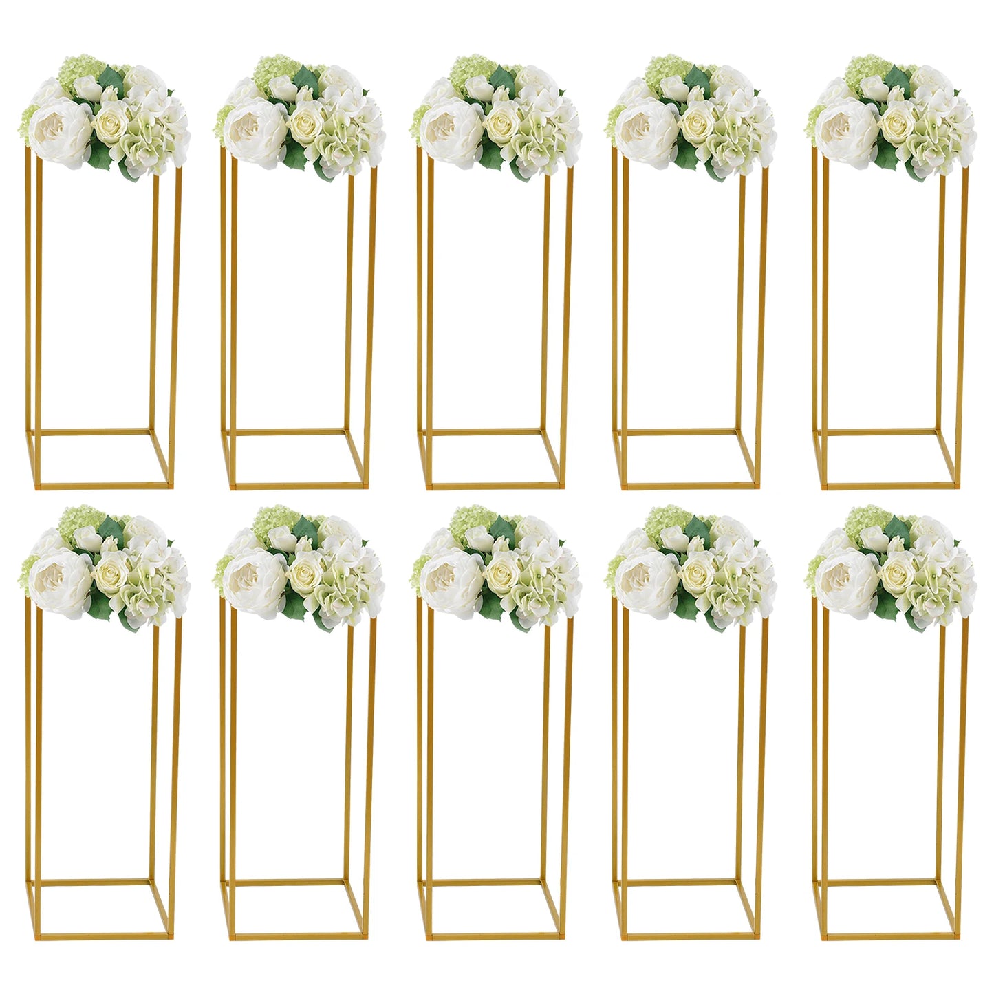 10 Piece Metal Flower Rack Set For Wedding Decor