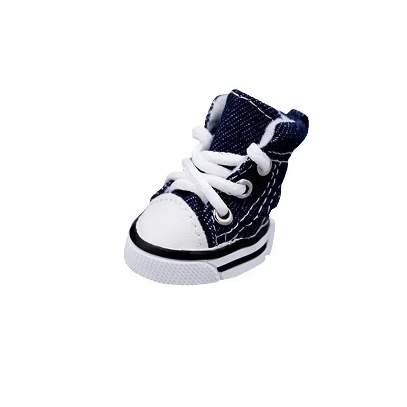 Pet Shoes Non Slip Denim Canvas For Dogs And Cats