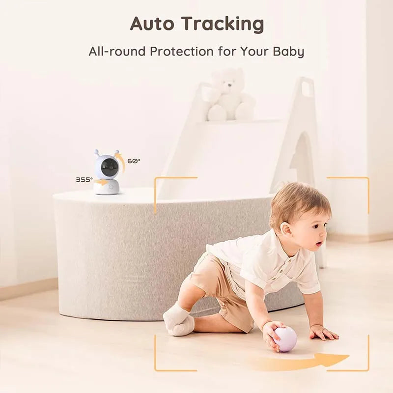 BOIFUN 2K Wireless Video Baby Monitor With Two Way Talk