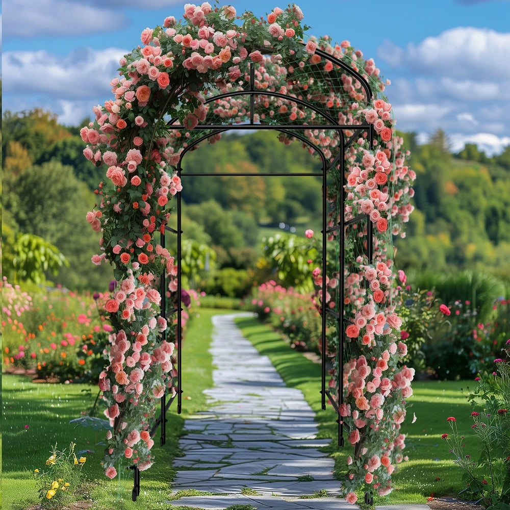 Wisfor U-Shaped Metal Garden Plant Trellis For Climbing Plants