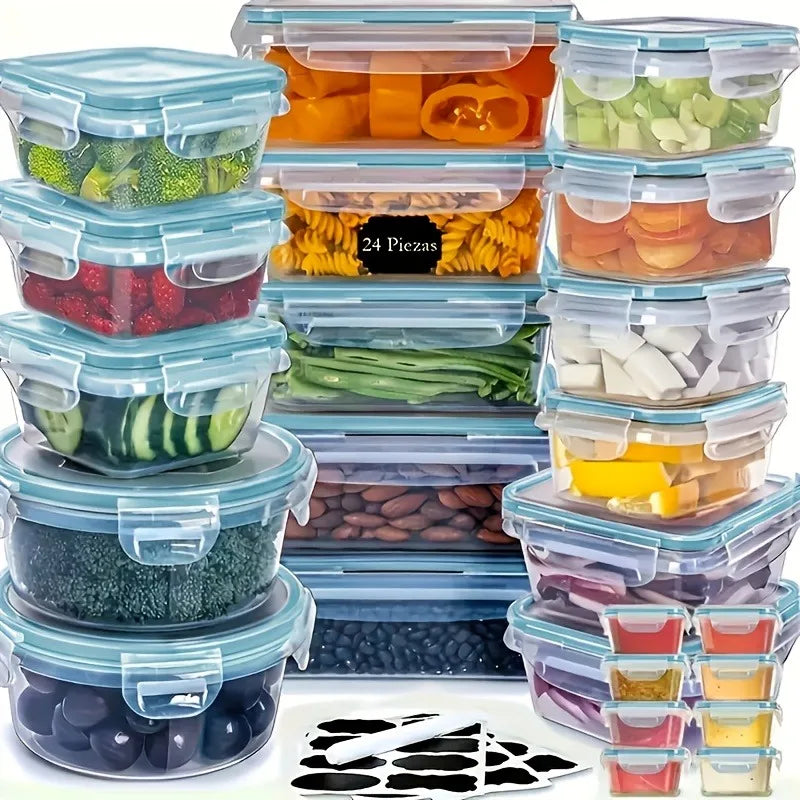 BPA Free Food Storage Set With Airtight Containers And Lids