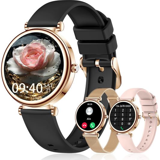 INNOFOVO 1.3 Inch Smartwatch Wireless Calls Fitness Tracker iPhone Android
