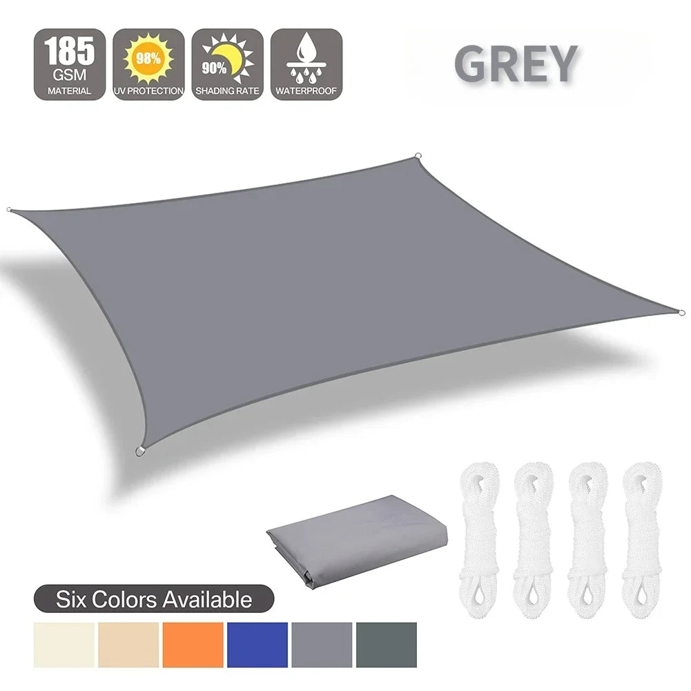 Waterproof Shade Sail Canopy For Outdoor Patio Garden Sun Shade