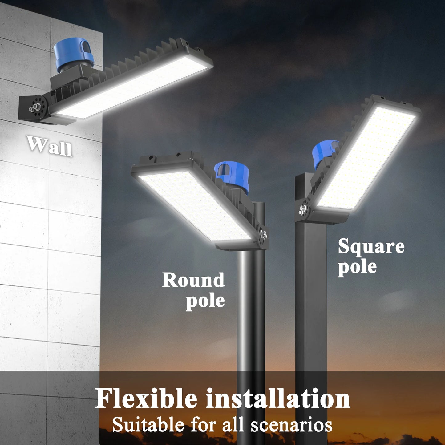 Dusk To Dawn Outdoor Parking Lot Light 100W IP67 Photocell