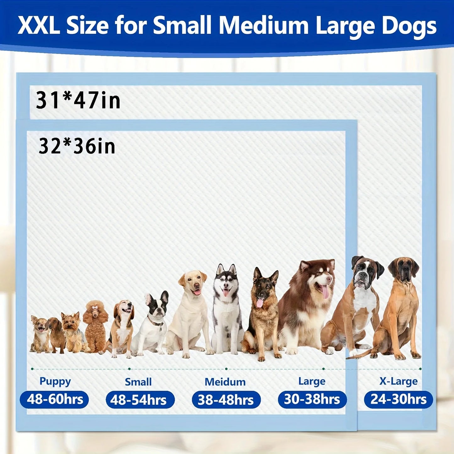 Ultra Absorbent Dog Pee Pad With Quick Dry And Leakproof