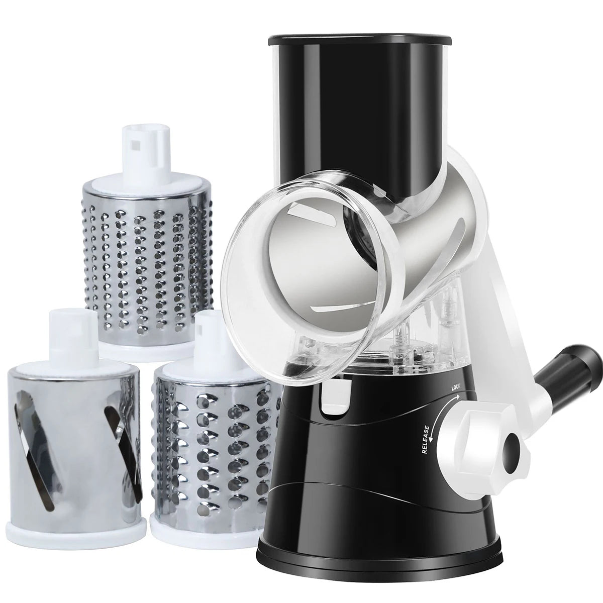 AEHOME Vegetable Slicer Shredder With 3 Drum Manual Grater Tool