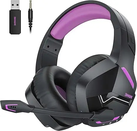 BINNUNE BW01 Wireless Gaming Headset With Mic for PC PS5