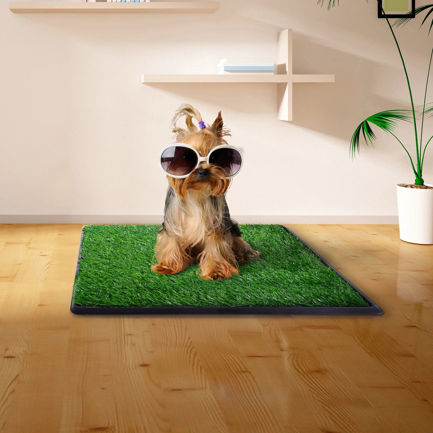 Realistic Artificial Grass Pet Toilet For Easy Waste Cleanup