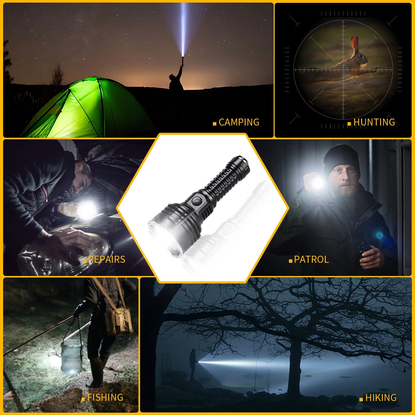 Wurkkos TS30S Pro 21700 Rechargeable Tactical Flashlight USB-C Power Bank