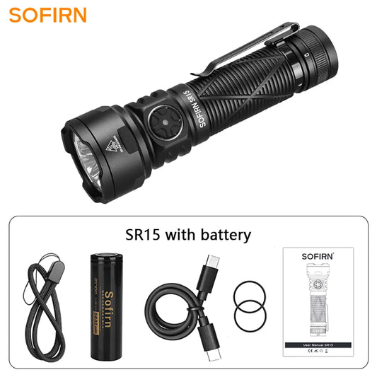 Sofirn SR15 4500LM USB-C Rechargeable 21700 Flashlight