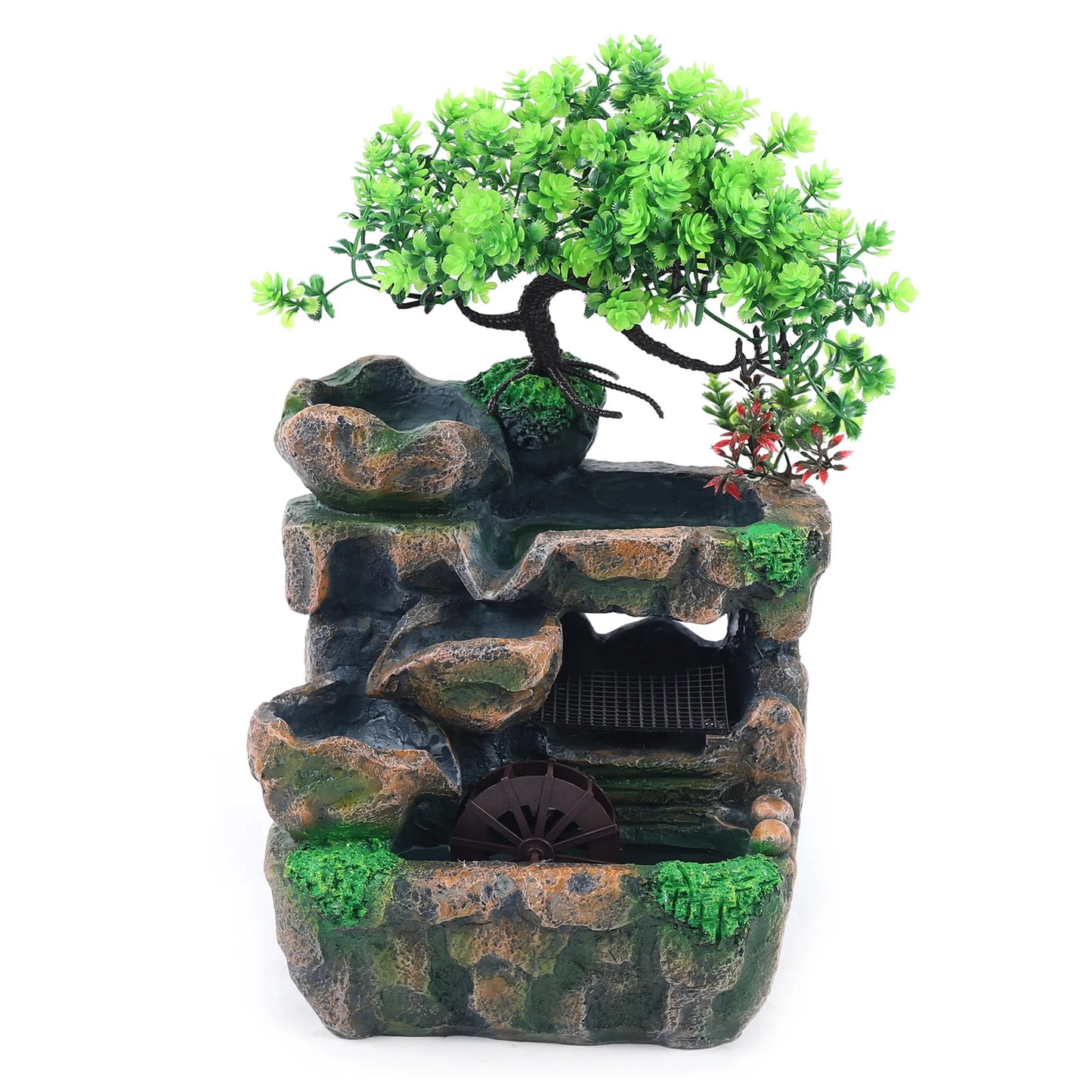 Indoor Room Desktop Fountain With LED Lighting Waterfall