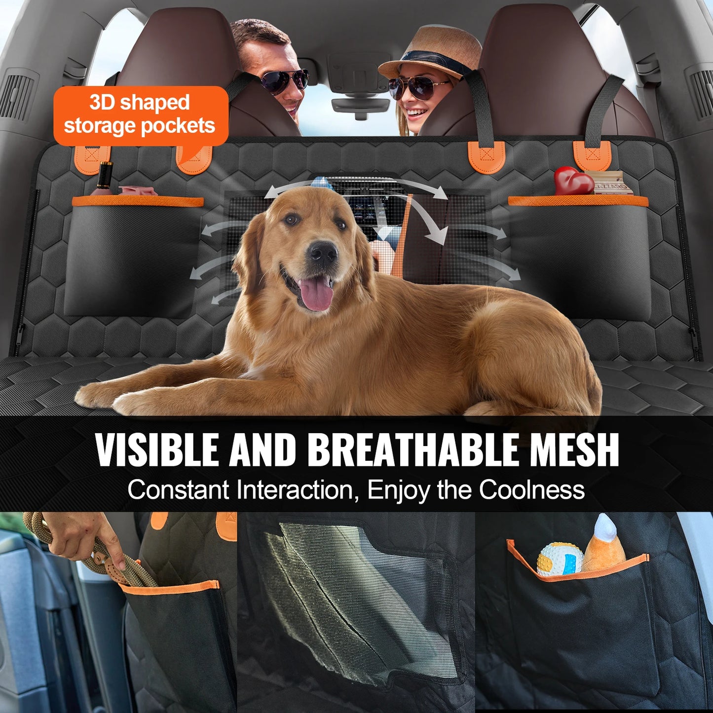 SucceBuy Back Seat Extender Dog Car Seat Cover Hammock