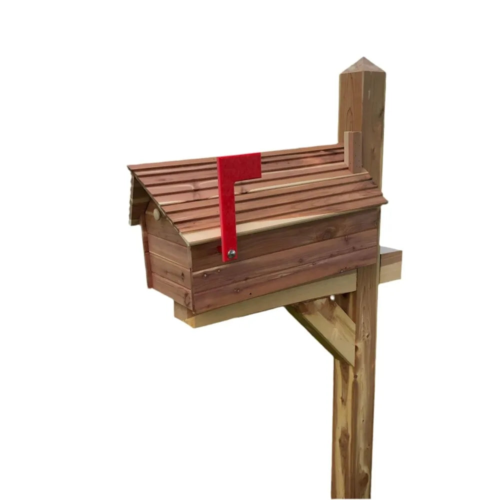 Aromatic Red Cedar Mailbox With Metal Insert, Handmade In USA