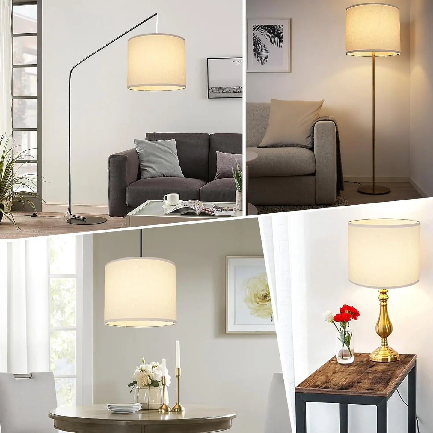 Drum Lampshade Replacement Universal Fit Spider Fitter