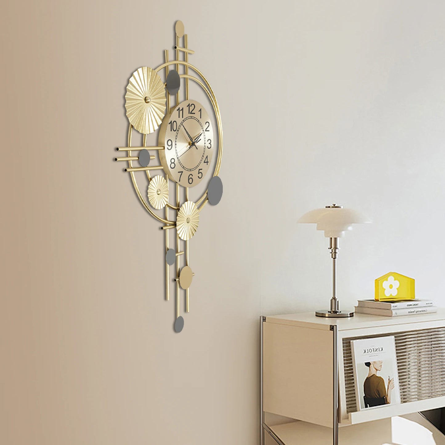 Decorative Wall Clock Silent Non Ticking For Living Room Office