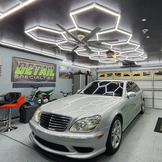 Hexagon LED Garage Light Honeycomb Ceiling Tubular Lighting