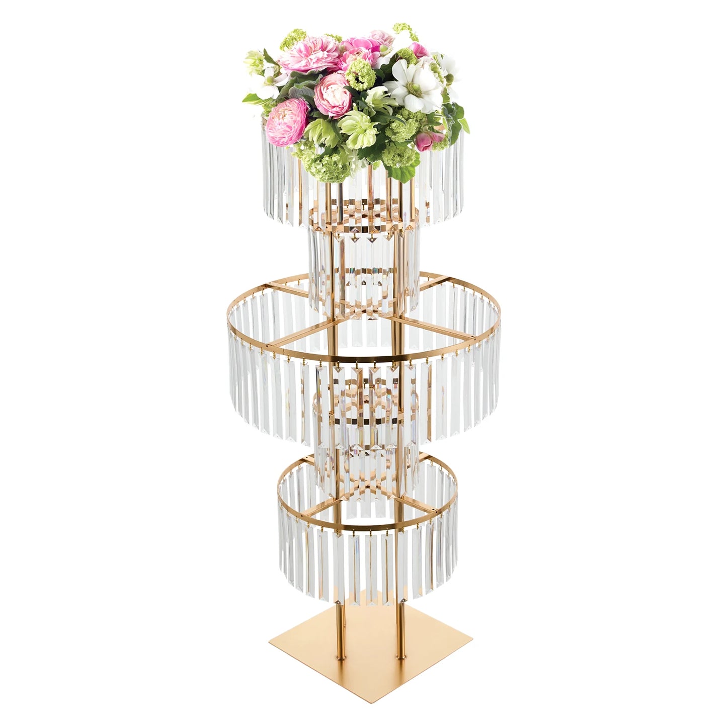 Five Tier Acrylic Wedding Flower Stand