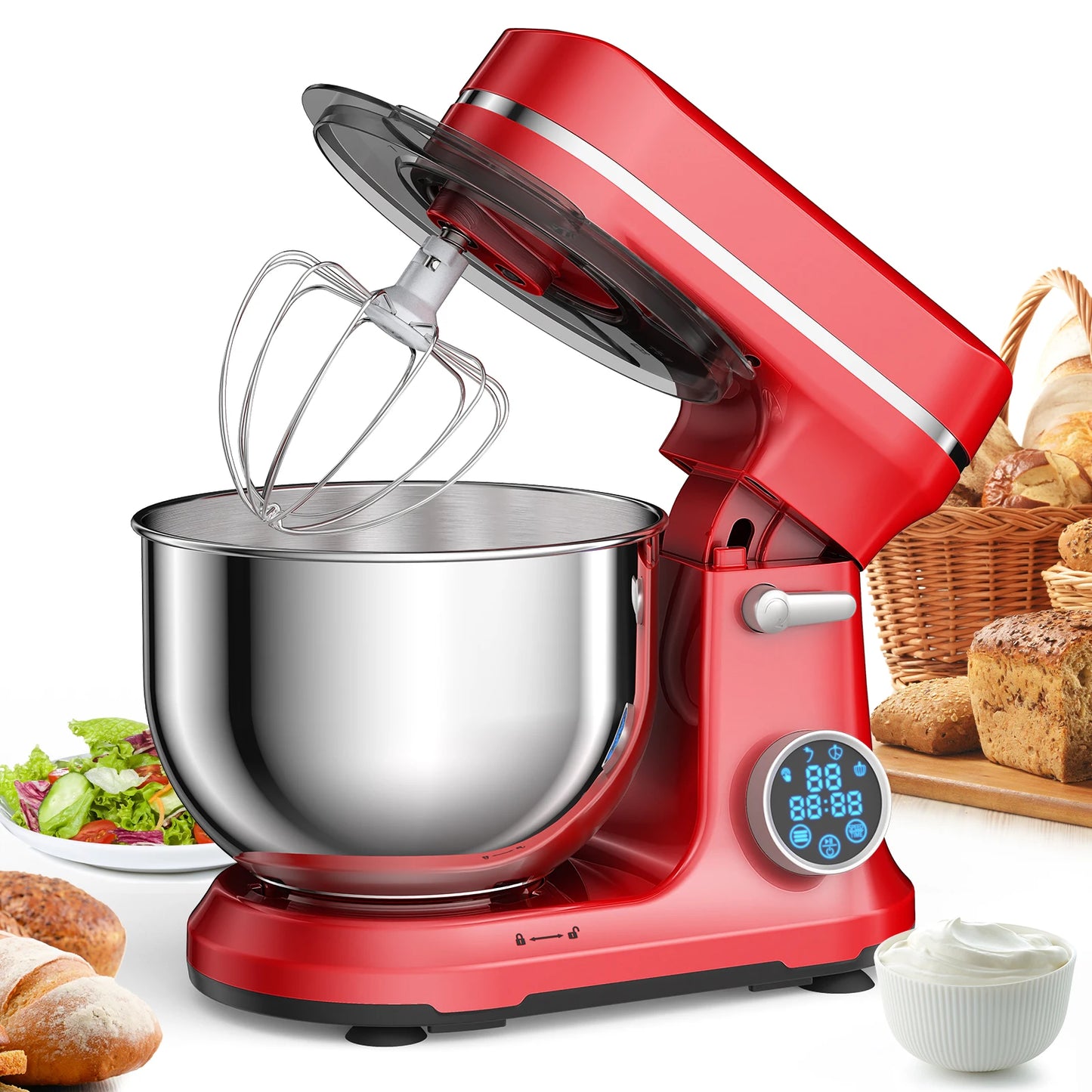Biolomix 1200W Stand Mixer With 11 Speed DC Motor Performance