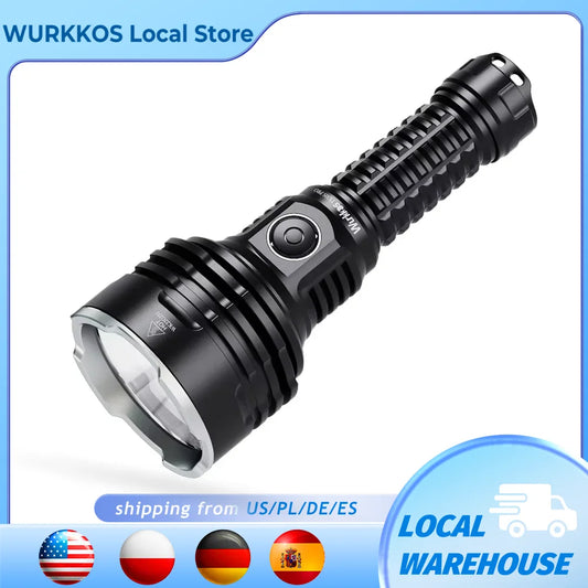 Wurkkos TS30S Pro 21700 Rechargeable Tactical Flashlight USB C Power Bank IP68