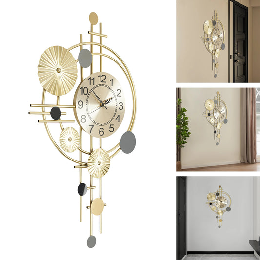 Decorative Wall Clock Silent Non Ticking For Living Room Office