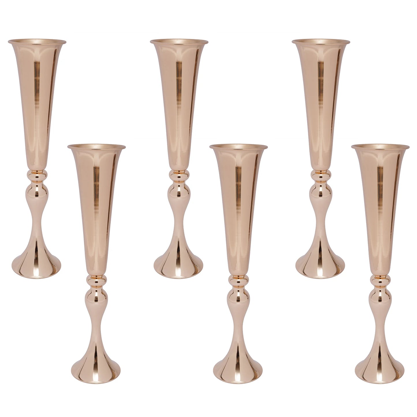 Trumpet Vases Set For Wedding Centerpieces And Table Decor