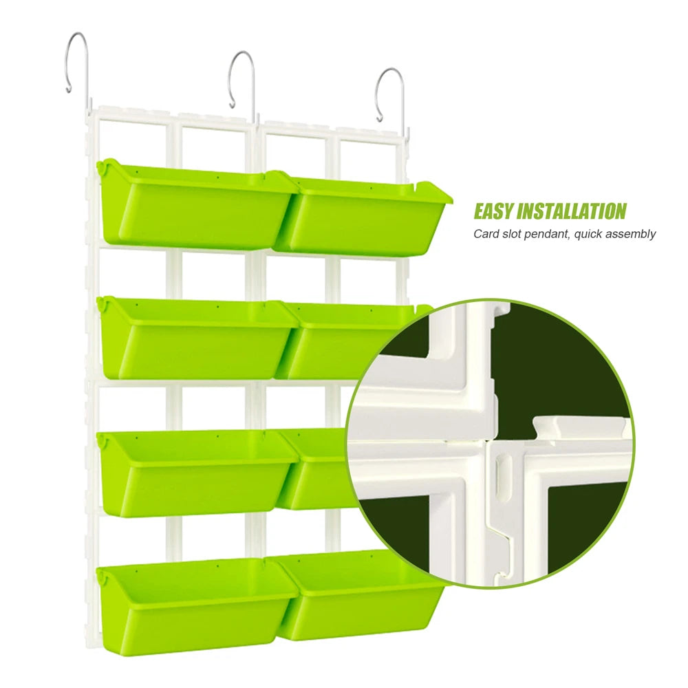 4 Tier Wall Mounted Elevated Garden Planter For Vertical Pots