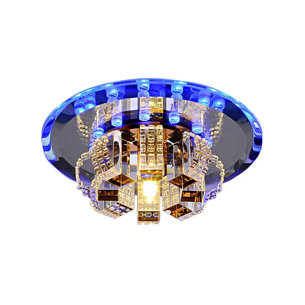 Crystal Ceiling Lamp With Adjustable Color Temperature LED Lighting