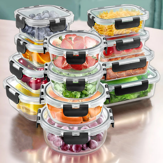 Glass Lunch Box Meal Prep Containers Airtight BPA Free