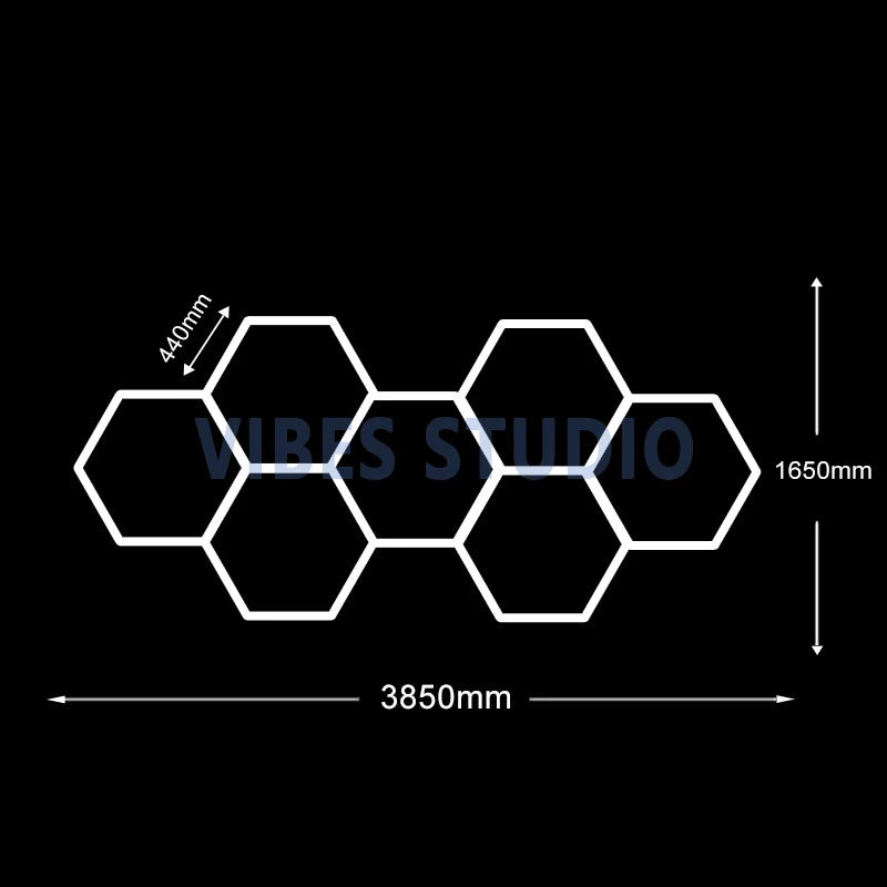 Hexagon LED Garage Light Honeycomb Ceiling Tubular Lighting