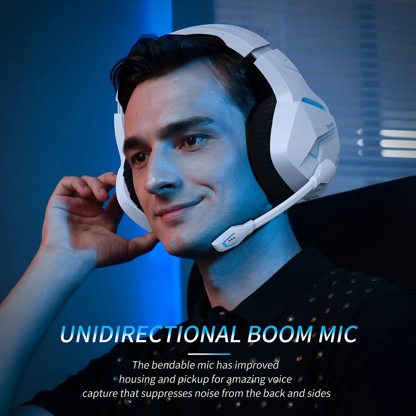 BINNUNE BW01 Wireless Gaming Headset With Mic for PC PS5